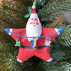 Santa Painted Tin ⭐️ Star